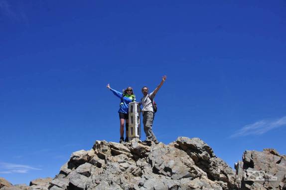 No cume do Cerro Piltriquitrón, em El Bolsón, na Argentina